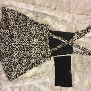 Backless Mini And Black Bando